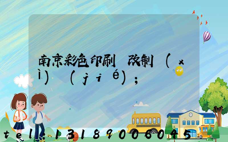 南京彩色印刷廠改制細(xì)節(jié)
