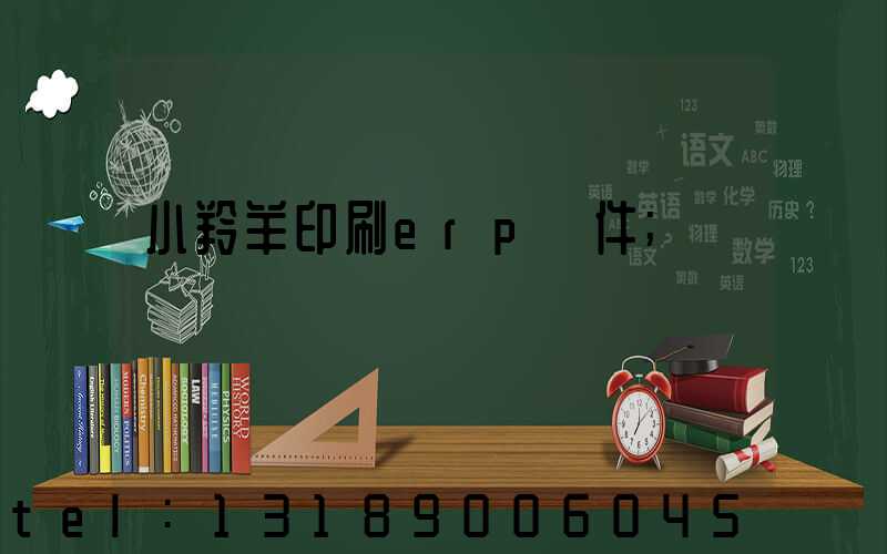 小羚羊印刷erp軟件