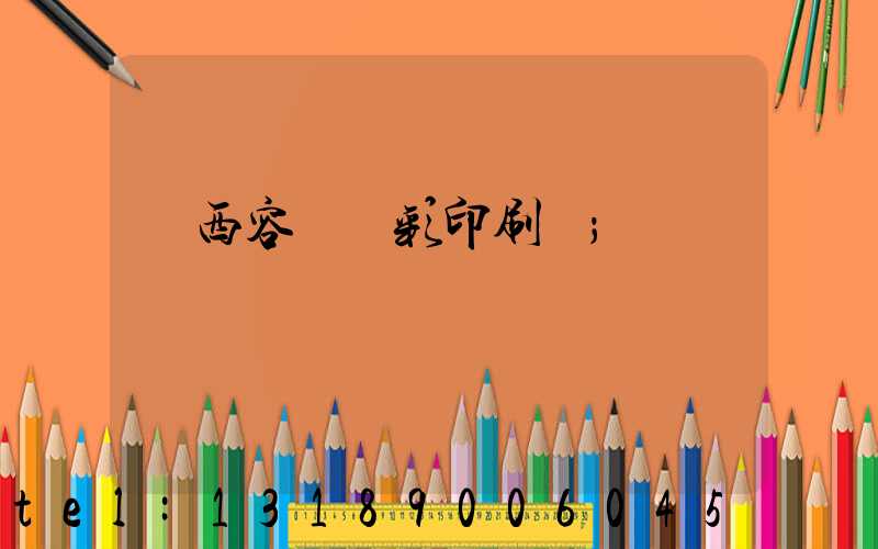 廣西容縣風彩印刷廠