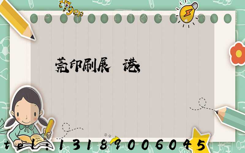 東莞印刷展華港