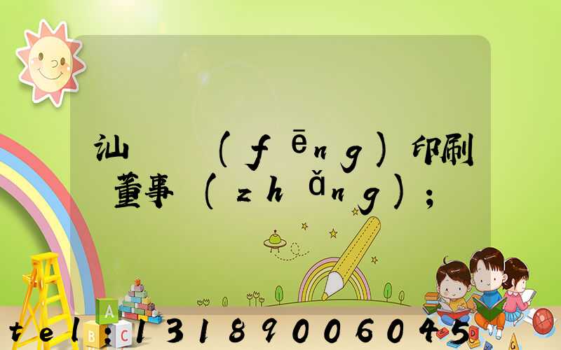 汕頭東風(fēng)印刷廠董事長(zhǎng)