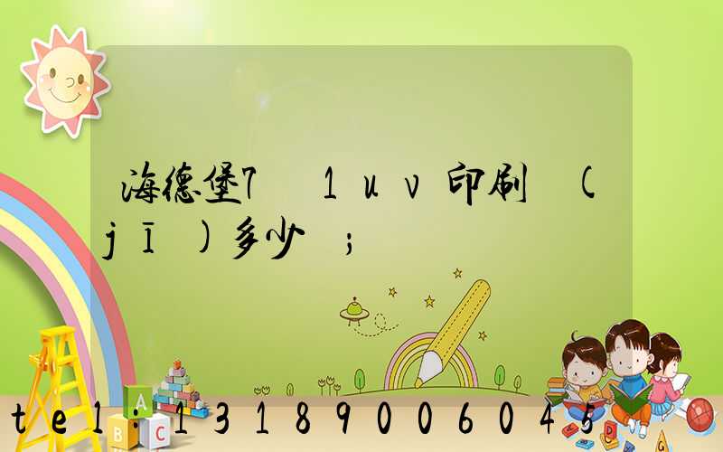 海德堡7+1uv印刷機(jī)多少錢
