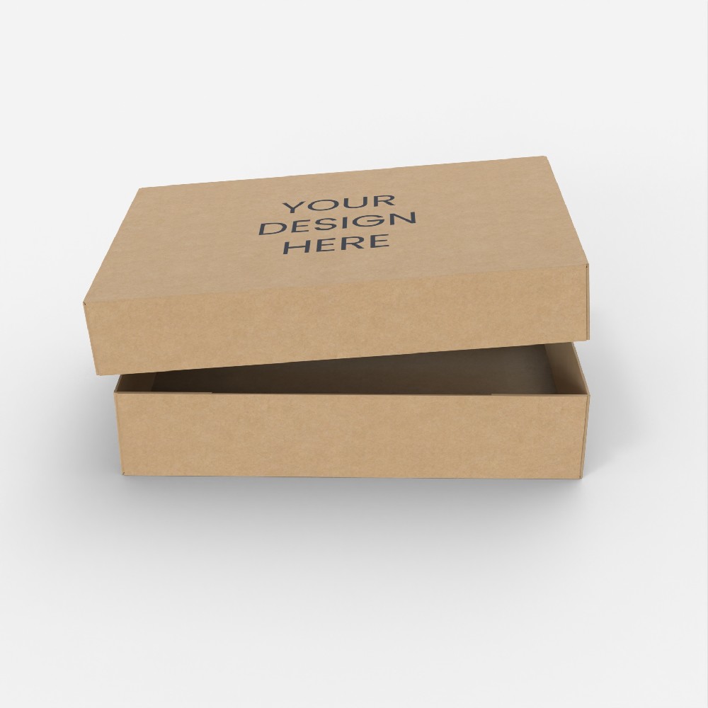 瓦楞紙盒印刷廠家-露底對蓋盒設計結(jié)構(gòu)圖