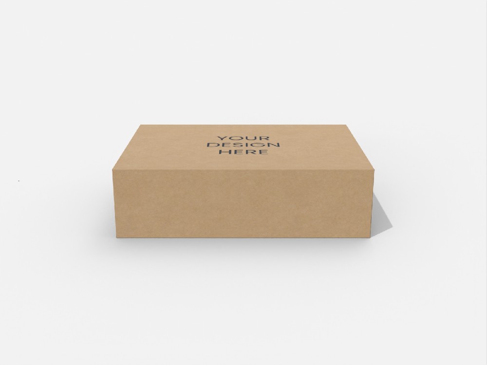 禮物包裝盒廠家-提手孔四折邊對蓋盒設計結(jié)構(gòu)圖