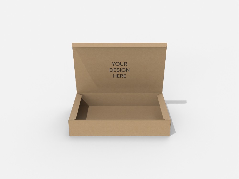 包裝設計- 翻蓋單邊鎖底盒設計結(jié)構(gòu)圖